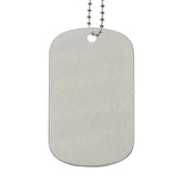stainless steel sublimation blank dog tag silver